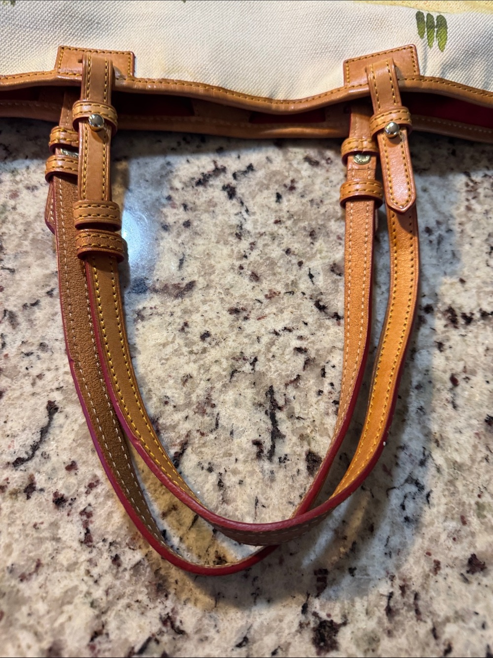 Dooney & Bourke 🌻 fields canvas suede bottom tote - Picture 13 of 15